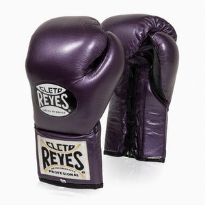 Guantes de boxeo Cleto Reyes Professional CB2 Viola con cordones 