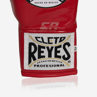 Guantes de boxeo Cleto Reyes Safetec CB4 Rojo-negro con cordones