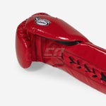 Guantes de boxeo Cleto Reyes Safetec CB4 Rojo-negro con cordones