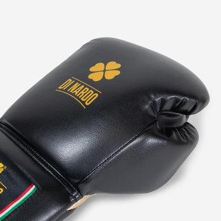 Guantes de boxeo Di Nardo Encubierto con Cordones Negro-oro 