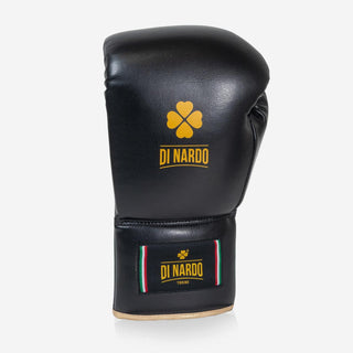 Guantes de boxeo Di Nardo Encubierto con Cordones Negro-oro 