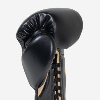 Guantes de boxeo Di Nardo Encubierto con Cordones Negro-oro 