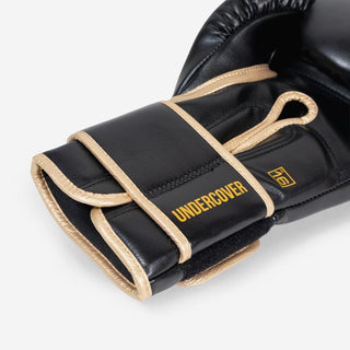Guantes de boxeo Di Nardo Encubierto con Velcro Negro-oro 