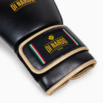 Guantes de boxeo Di Nardo Encubierto con Velcro Negro-oro 