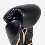Guantes de boxeo Di Nardo Encubierto con Velcro Negro-oro 
