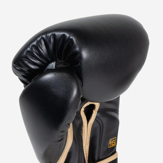 Guantes de boxeo Di Nardo Encubierto con Velcro Negro-oro 