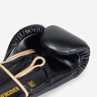 Guantes de boxeo Di Nardo Encubierto con Velcro Negro-oro 