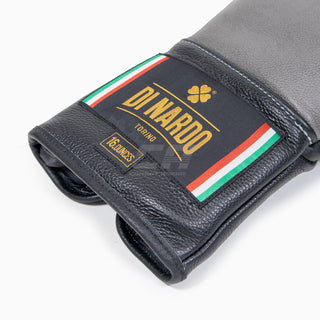 Guantes de boxeo Di Nardo con cordones 16 Oz Gris-negro 