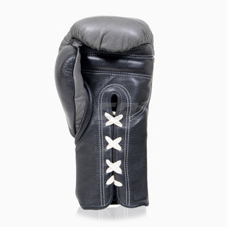 Guantes de boxeo Di Nardo con cordones 16 Oz Gris-negro 
