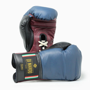 Guantes de boxeo Di Nardo con cordones Azul-Rojo-Negro 14 oz
