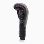 Guantes de boxeo Di Nardo con cordones Borgoña-Negro 14 oz 