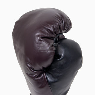 Guantes de boxeo Di Nardo con cordones Borgoña-Negro 14 oz 