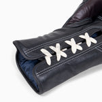 Guantes de boxeo Di Nardo con cordones Borgoña-Negro 14 oz 