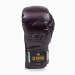 Guantes de boxeo Di Nardo con cordones Borgoña-Negro 14 oz 