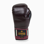 Guantes de boxeo Di Nardo con cordones Borgoña Negro 