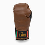 Guantes de boxeo Di Nardo con cordones Marrón Negro 10 Oz 