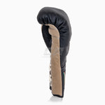 Guantes de boxeo Di Nardo con cordones Negro-Beige 12 oz 