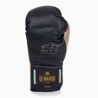 Guantes de boxeo Di Nardo con cordones Negro-Beige 12 oz 