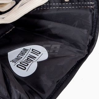 Guantes de boxeo Di Nardo con cordones Negro-Marrón 16 oz 
