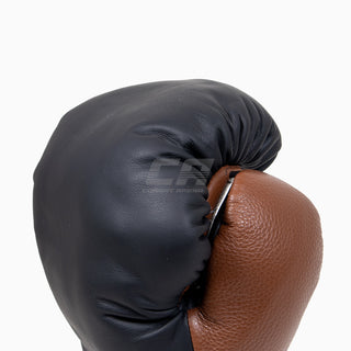 Guantes de boxeo Di Nardo con cordones Negro-Marrón 16 oz 