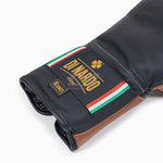 Guantes de boxeo Di Nardo con cordones Negro-Marrón 16 oz 