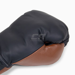 Guantes de boxeo Di Nardo con cordones Negro-Marrón 16 oz 