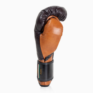 Guantes de boxeo Di Nardo con Velcro 14 Oz Borgoña-coñac 