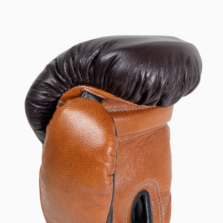 Guantes de boxeo Di Nardo con Velcro 14 Oz Borgoña-coñac 