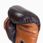 Guantes de boxeo Di Nardo con Velcro 14 Oz Borgoña-coñac 