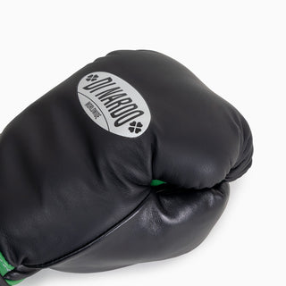 Guantes de boxeo Di Nardo con Velcro 14 Oz Nero-verde 
