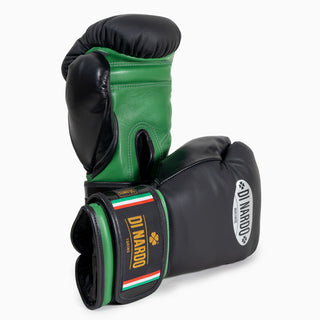 Guantes de boxeo Di Nardo con Velcro 14 Oz Nero-verde 