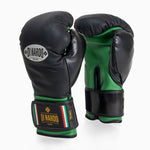 Guantes de boxeo Di Nardo con Velcro 14 Oz Nero-verde 