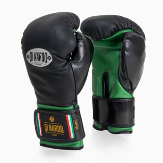 Guantes de boxeo Di Nardo con Velcro 14 Oz Nero-verde 