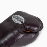 Guantes de boxeo Di Nardo con Velcro 16 Oz Borgoña-amarillo 