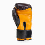 Guantes de boxeo Di Nardo con Velcro 16 Oz Borgoña-amarillo 