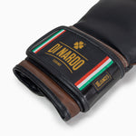 Guantes de boxeo Di Nardo con Velcro 16 Oz Negro-cacao 