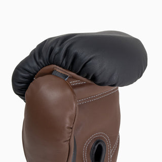 Guantes de boxeo Di Nardo con Velcro 16 Oz Negro-cacao 