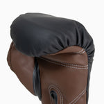 Guantes de boxeo Di Nardo con Velcro 16 Oz Negro-cacao 