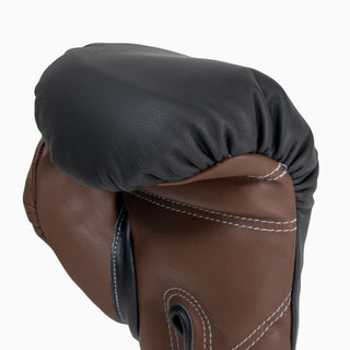 Guantes de boxeo Di Nardo con Velcro 16 Oz Negro-cacao 