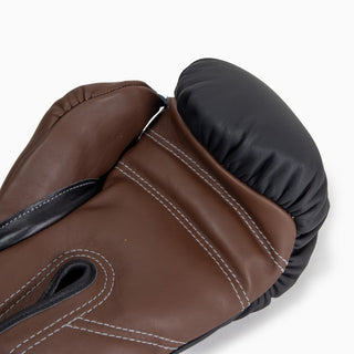 Guantes de boxeo Di Nardo con Velcro 16 Oz Negro-cacao 
