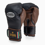 Guantes de boxeo Di Nardo con Velcro 16 Oz Negro-cacao 