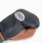 Guantes de boxeo Di Nardo con Velcro 16 Oz Negro-marrón 