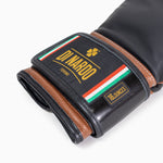 Guantes de boxeo Di Nardo con Velcro 16 Oz Negro-marrón 