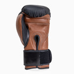 Guantes de boxeo Di Nardo con Velcro 16 Oz Negro-marrón 