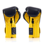 Guantes de boxeo Fairtex Mexican Estilo BGV9 Azul-amarillo 