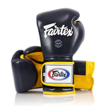 Guantes de boxeo Fairtex Mexican Estilo BGV9 Azul-amarillo 