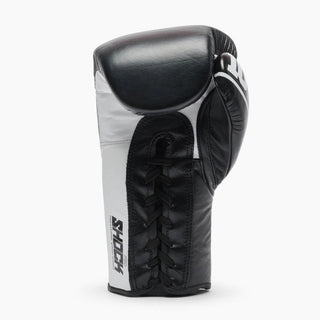Guantes de boxeo Leone Shock Pro con cordones GN057L Negro 