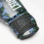Guantes de boxeo Leone Urban Fighter GN335 Camuflaje azul-verde 