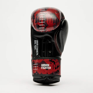 Guantes de boxeo Leone Urban Fighter GN335 camuflaje rojo-negro 
