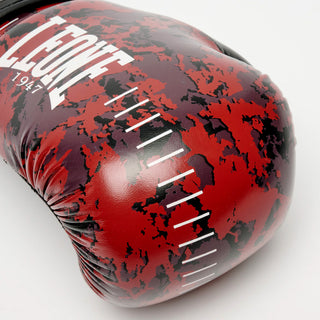 Guantes de boxeo Leone Urban Fighter GN335 camuflaje rojo-negro 